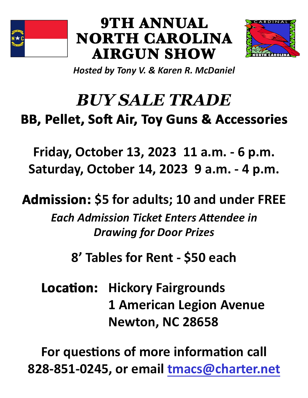 Annual NC Gun Show TMac's Airgun Service